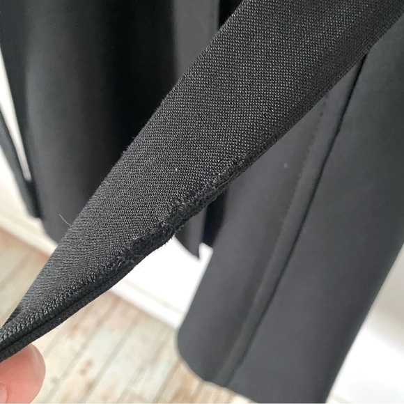 Vintage Fur Maxi Opera Coat Whimsigoth Black Wool Fox Fur Collar 60s Womens S /M - Picture 15 of 16